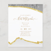 Best Value Agate Glitzer BAT MITZVAH Einladungen (Vorderseite)