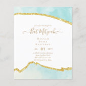 Best Value Agate Glitzer BAT MITZVAH Einladungen (Vorderseite)