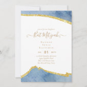 Best Value Agate Glitzer BAT MITZVAH Einladungen (Vorderseite)