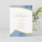 Best Value Agate Glitzer BAT MITZVAH Einladungen (Stehend Vorderseite)