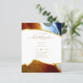 Best Value Agate Glitzer BAT MITZVAH Einladungen (Stehend Vorderseite)