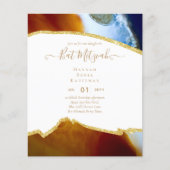 Best Value Agate Glitzer BAT MITZVAH Einladungen (Vorderseite)
