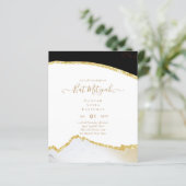 Best Value Agate Glitzer BAT MITZVAH Einladungen (Stehend Vorderseite)