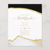 Best Value Agate Glitzer BAT MITZVAH Einladungen (Vorderseite)
