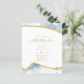 Best Value Agate Glitzer BAT MITZVAH Einladungen (Stehend Vorderseite)