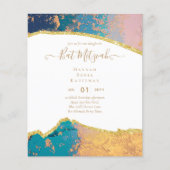 Best Value Agate Glitzer BAT MITZVAH Einladungen (Vorderseite)