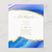 Best Value Agate Glitzer BAT MITZVAH Einladungen (Vorderseite)