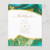 Best Value Agate Glitzer BAT MITZVAH Einladungen (Vorderseite)