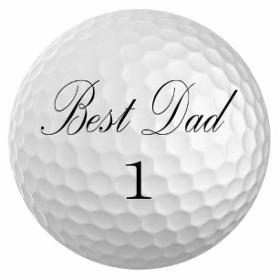 Best Vater 1 Golf Ball Schlüsselanhänger Fotoskulptur Schlüsselanhänger