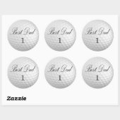 Best Vater 1 Golf Ball Sticker (Blatt)