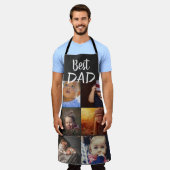 Best Vater 6 Foto Collage Family Foto Grau Schürze (Getragen)