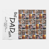 Best Vater 6 Foto Collage Family Foto Muster Geschirrtuch (Horizontal)