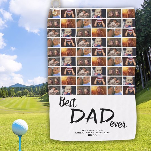 Best Vater 6 Foto Collage Family Foto Muster Golfhandtuch