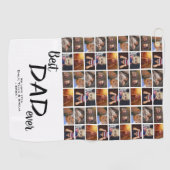 Best Vater 6 Foto Collage Family Foto Muster Golfhandtuch (Horizontal)