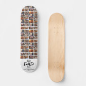 Best Vater 6 Foto Collage Family Foto Muster Skateboard (Vorderseite)