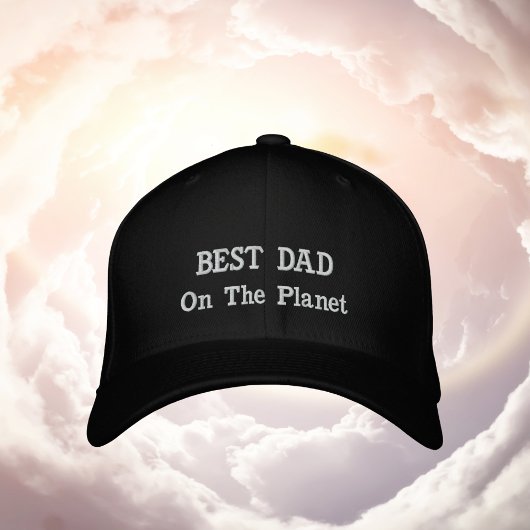 BEST VATER auf dem Planeten Bestickte Baseballkappe