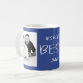 Best Vater Blue Foto Kaffeetasse (Vorderseite Links)