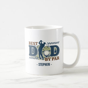 Best Vater by Par - Golf Vater Silhouette Design Kaffeetasse