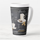 Best Vater Chalkboard Typografie Kaffee in Schokol Milchtasse (Rechte Ecke)