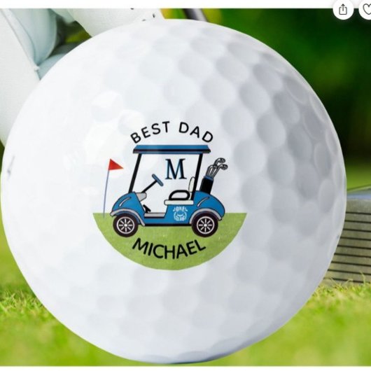 Best Vater Custom Cart Personalisiert Golfball