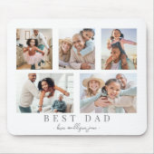 Best Vater Custom Foto Family Collage Mousepad (Vorne)