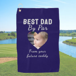 Best Vater Custom Kids Foto Blau Personalisiert Golfhandtuch