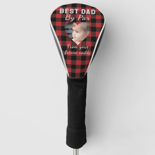 Best Vater Custom Kids Foto Red Buffalo Kariert Golf Headcover (Vorderseite)