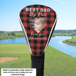 Best Vater Custom Kids Foto Red Buffalo Kariert Golf Headcover