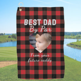 Best Vater Custom Kids Foto Red Buffalo Kariert Golfhandtuch