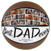 Best Vater Custom Vatertag 6 FotoCollage Basketball (Vorderseite)