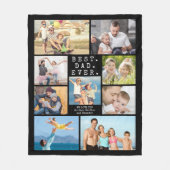BEST VATER EVENT 9 FotoCollage Personalisiert Fleecedecke (Vorderseite)