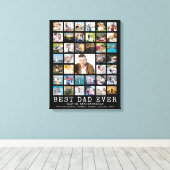 BEST VATER EVENT Modern Foto Collage Name Leinwanddruck (Insitu (Holzboden))
