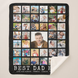 BEST VATER EVER 39 FotoCollage Personalisiert Schw Sherpadecke
