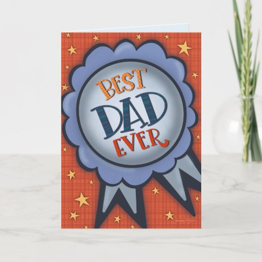 Best Vater Ever Award Funny Inspirivity Card Karte (Vorderseite)