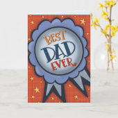 Best Vater Ever Award Funny Inspirivity Card Karte (Gelbe Blume)