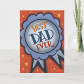 Best Vater Ever Award Funny Inspirivity Card Karte (Vorderseite)