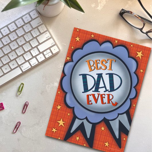 Best Vater Ever Award Funny Inspirivity Card Karte