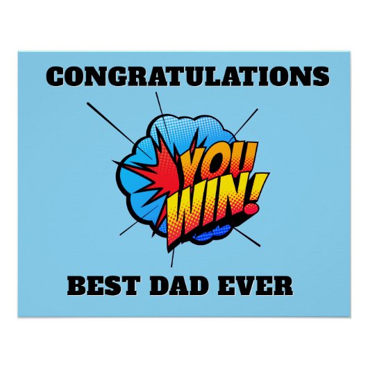 Best Vater Ever Award Poster (Vorderseite)