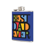 BEST VATER EVER-benutzerdefinierte Flasche Flachmann (Links)