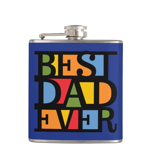 BEST VATER EVER-benutzerdefinierte Flasche Flachmann (Vorderseite)