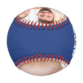 Best Vater Ever Blue Vatertag Fotos Custom Baseball (Rückseite)