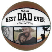 BEST VATER EVER Cool Trendy Einzigartiger FotoColl Basketball (Vorderseite)
