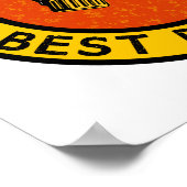 BEST VATER EVER Custom Poster (Ecke)