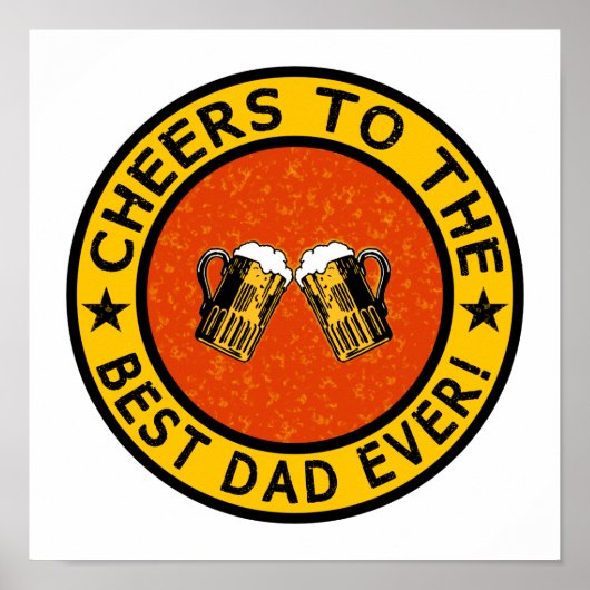 BEST VATER EVER Custom Poster (Vorne)