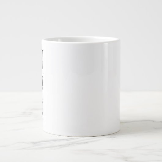 "Best Vater Ever" Einfaches modernes Bauernhaus Jumbo-Tasse (Vorderseite)