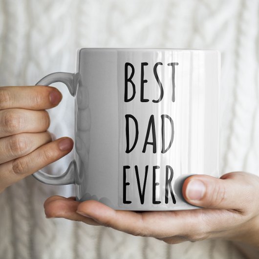 "Best Vater Ever" Einfaches modernes Bauernhaus Kaffeetasse