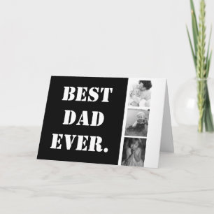 BEST VATER EVER Familienfoto Collage Vathage Day Karte