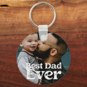 Best Vater Ever Fathday Foto Button Schlüsselanhän Schlüsselanhänger (Vorderseite)