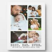BEST VATER EVER Foto Collage Classic Typ Fotoplatte (Vorderseite)