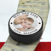 BEST VATER EVER FOTO PERSONALISIERT EISHOCKEY PUCK